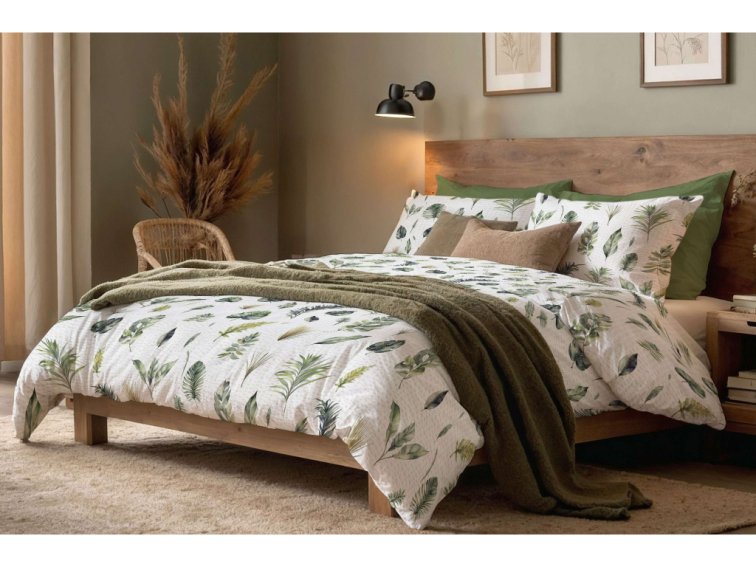 Krepové povlečení Exotické listy