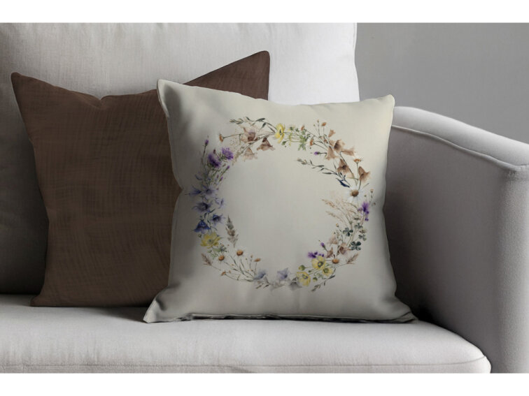 Dekoračný povlak na vankúš Horská lúka od Darré - venček 2