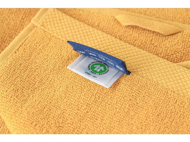 Ručníky a osušky CASA VIVA - medově žlutá - GOTS