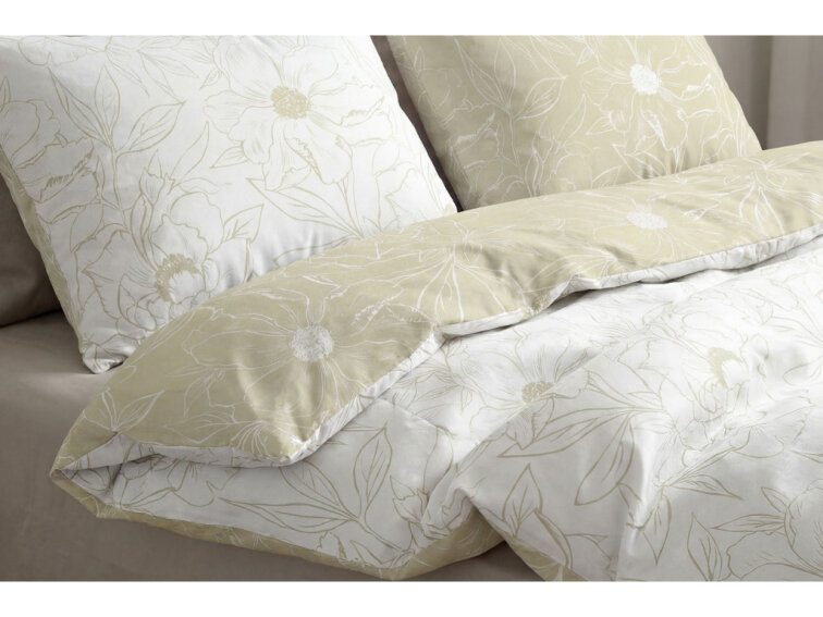 Bavlněné povlečení Blossom - béžové - duo