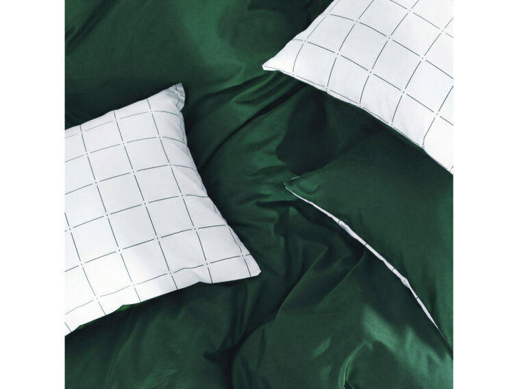 Saténový povlak na polštář Royal Dream - dark green