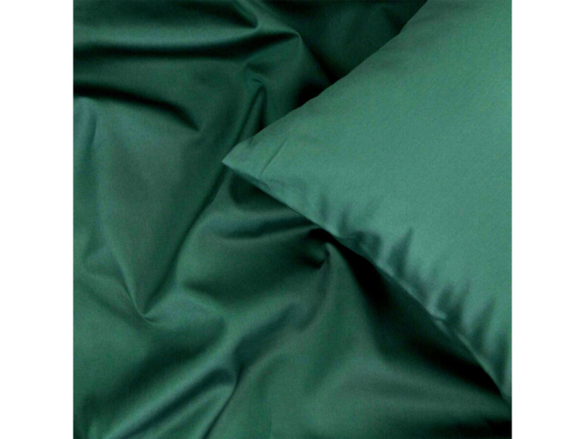 Saténový povlak na polštář Royal - dark green
