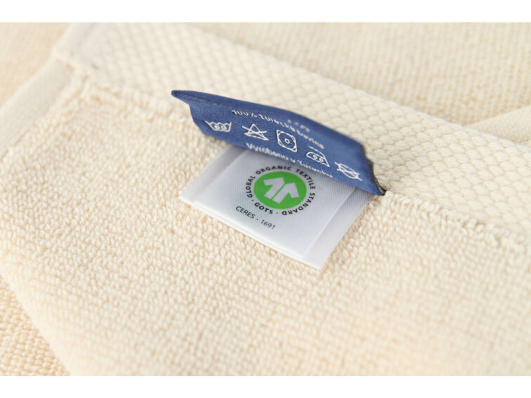 Ručníky a osušky CASA VIVA - smetanová - GOTS