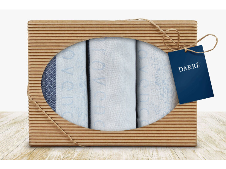 Dárková kazeta utěrek 74 - Provence - modrá