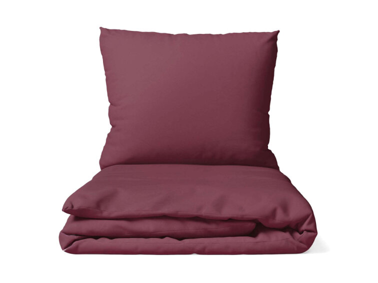 Bavlněné povlečení Jednobarevné perkálové - bordové 2