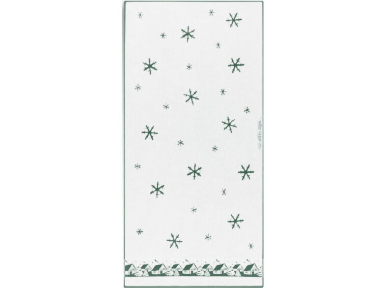 Výhodná sada ručníků a osušky Vánoční chaloupky - zelená