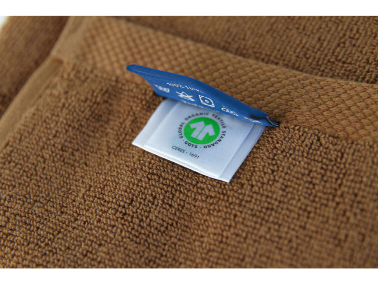 Ručníky a osušky CASA VIVA - tmavě hnědá - GOTS