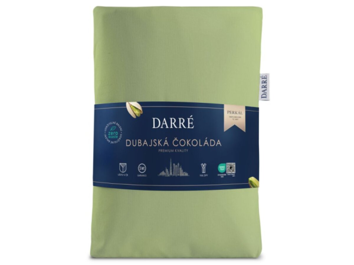 Perkálové bavlněné povlečení Dubajská čokoláda