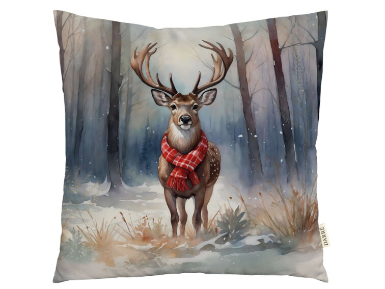 Dekoračný povlak na vankúš Vianočný strážca lesa