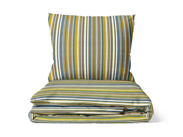 Krepové povlečení Proužky - barevné