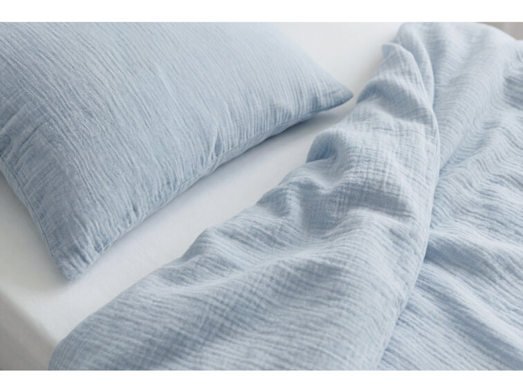 Celoroční mušelínové povlečení Ice Blue