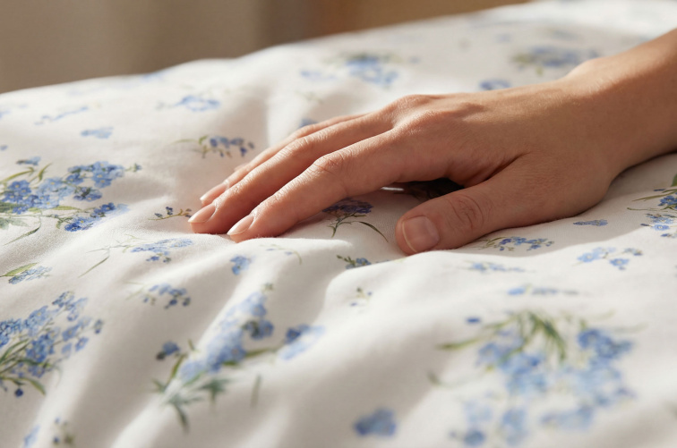 Dekorační povlak na polštářek Pomněnky od DARRÉ - věneček