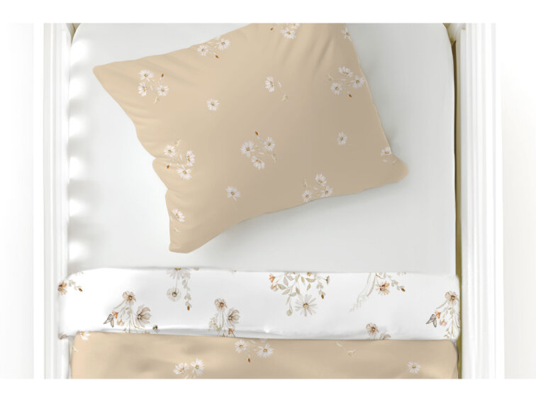 Bavlněné povlečení do postýlky Květinový vánek - nové