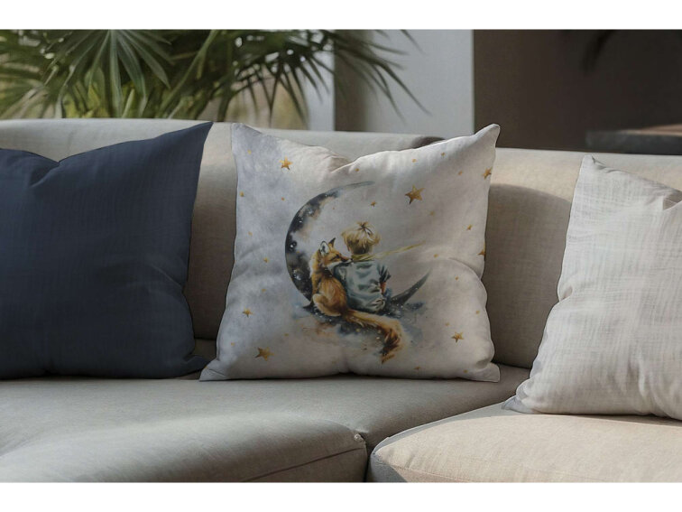 Dekorační povlak na polštářek Zasněný Malý princ 2
