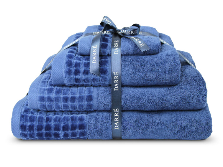 Výhodná sada uterákov a osušká CASA VIVA - kráľovská modrá