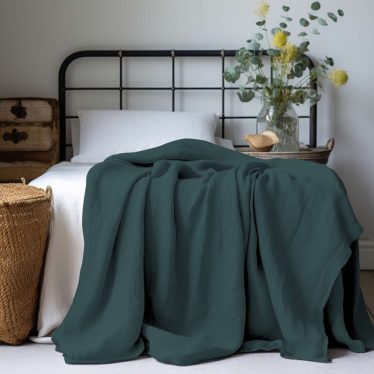 Mušelínový přehoz na postel Ocean