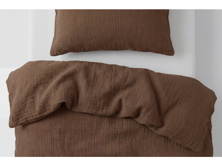 Celoroční mušelínové povlečení Chocolate