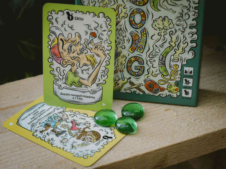 nová originální česká karetní hra 420 konopí tráva