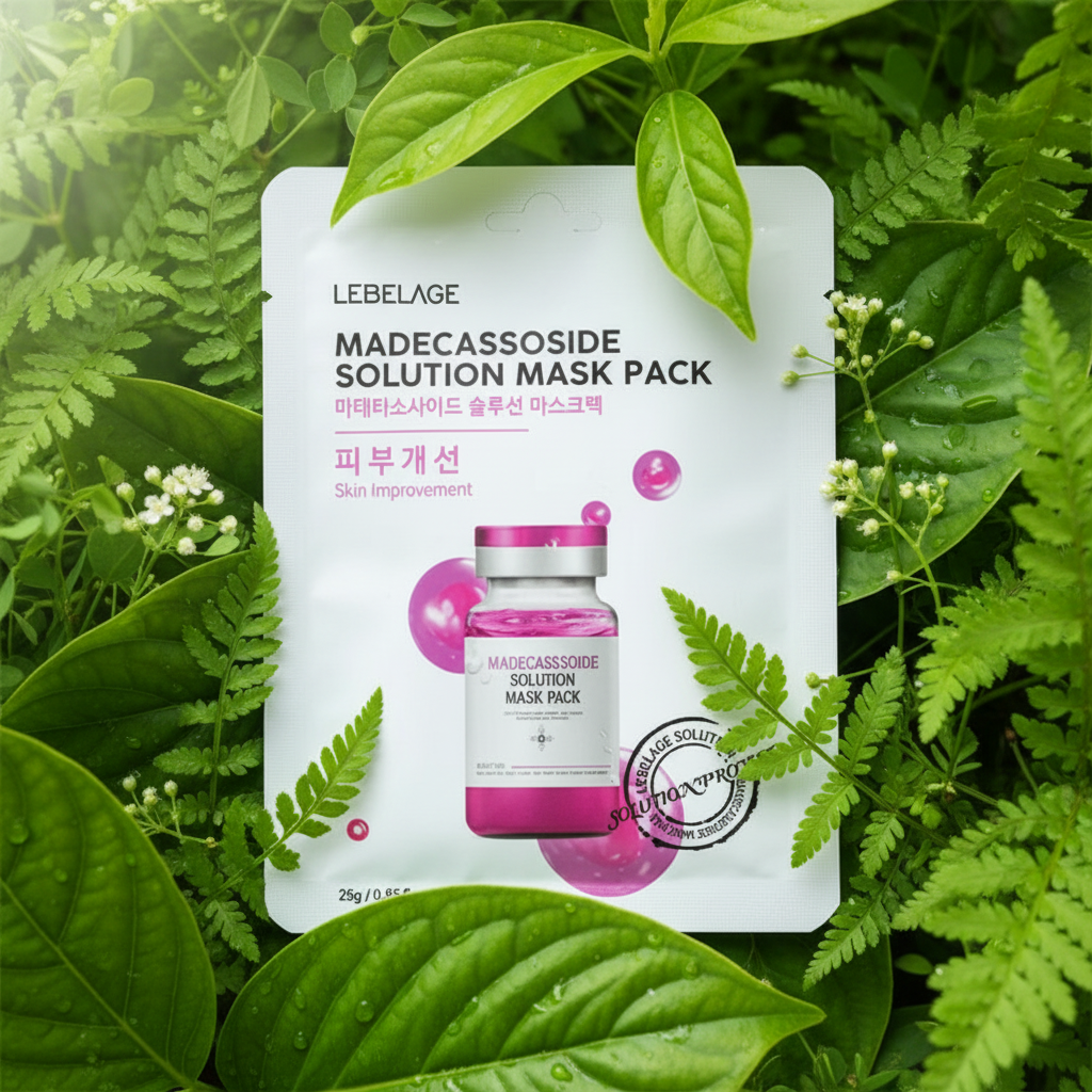 LEBELAGE - Madecassoside Solution Mask Pack - Obnovující plátýnková maska - 25 g