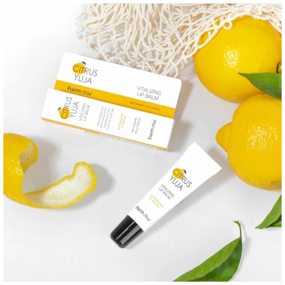 Farm Stay - Citrus Yuja Vitalizing Lip Balm - Vyživující balzám na rty - 10 g