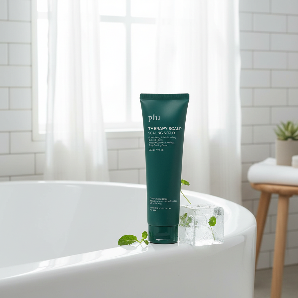 PLU - Exfoliating Scalp Scrub Peppermint - Exfoliační peeling na pokožku hlavy s mátou peprnou - 210 g