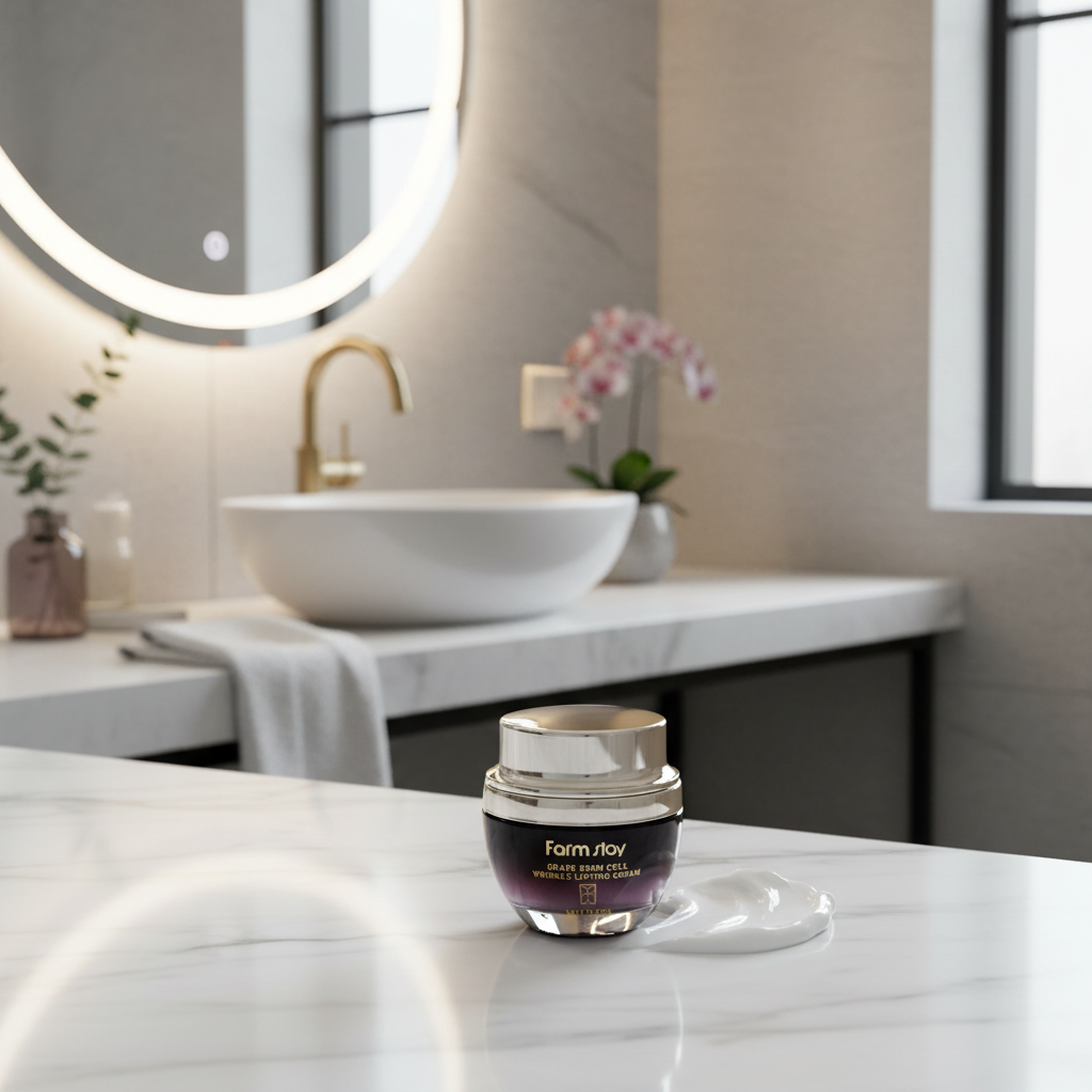 Farm Stay - Grape Stem Cell Wrinkle Reparing Eye Cream - Omlazující oční krém s hroznovými kmenovými buňkami - 50 ml