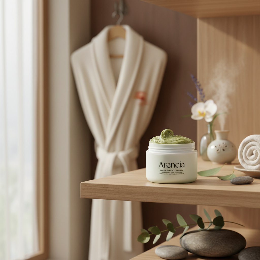 ARENCIA - Fresh Green Rice Mochi Cleanser - Čisticí balzám s práškem ze zeleného čaje a rýží 3v1 - 120 ml