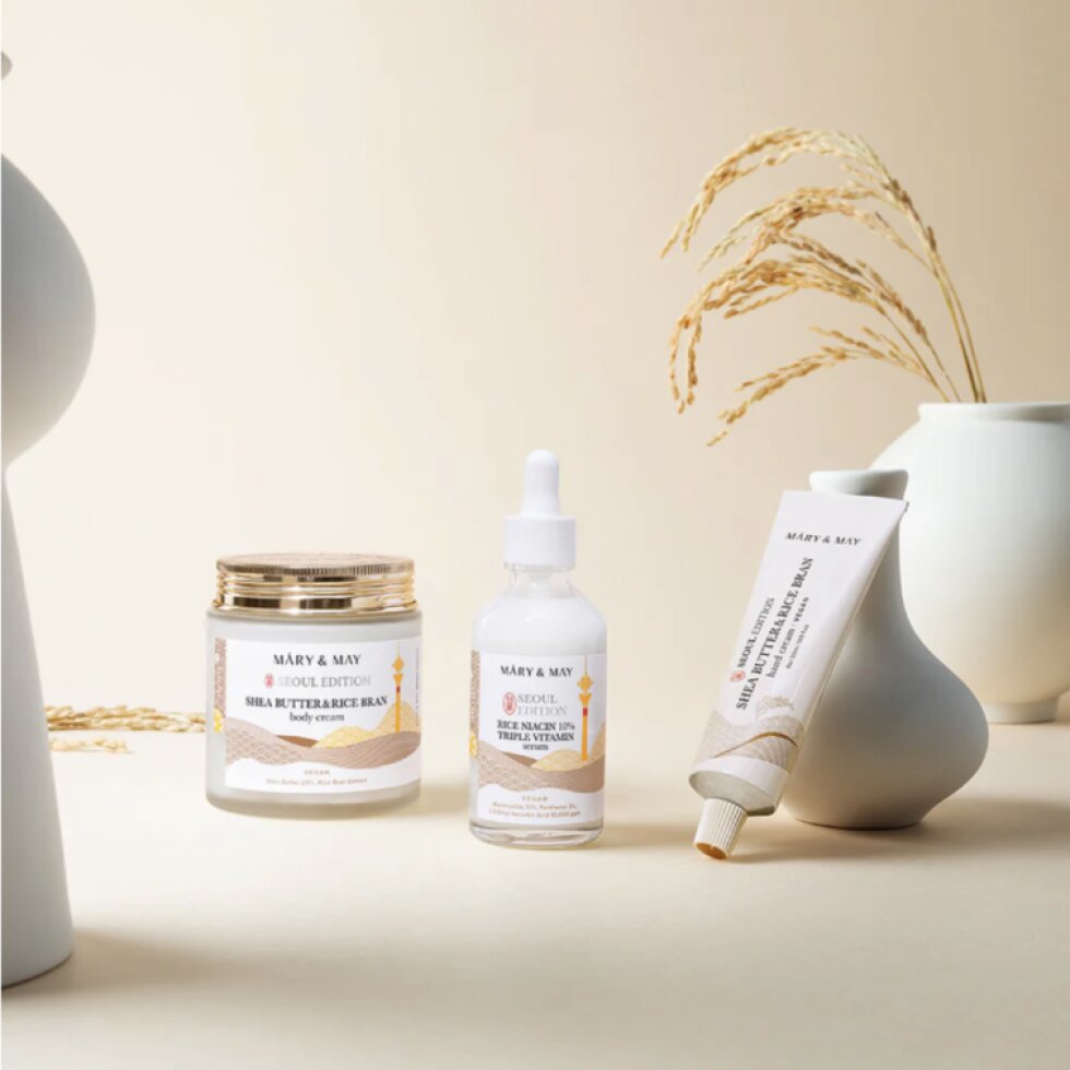 Mary&May - Shea Butter & Rice Bran Hand Cream - Krém na ruce s bambuckým máslem a rýžovými otrubami - 250 ml