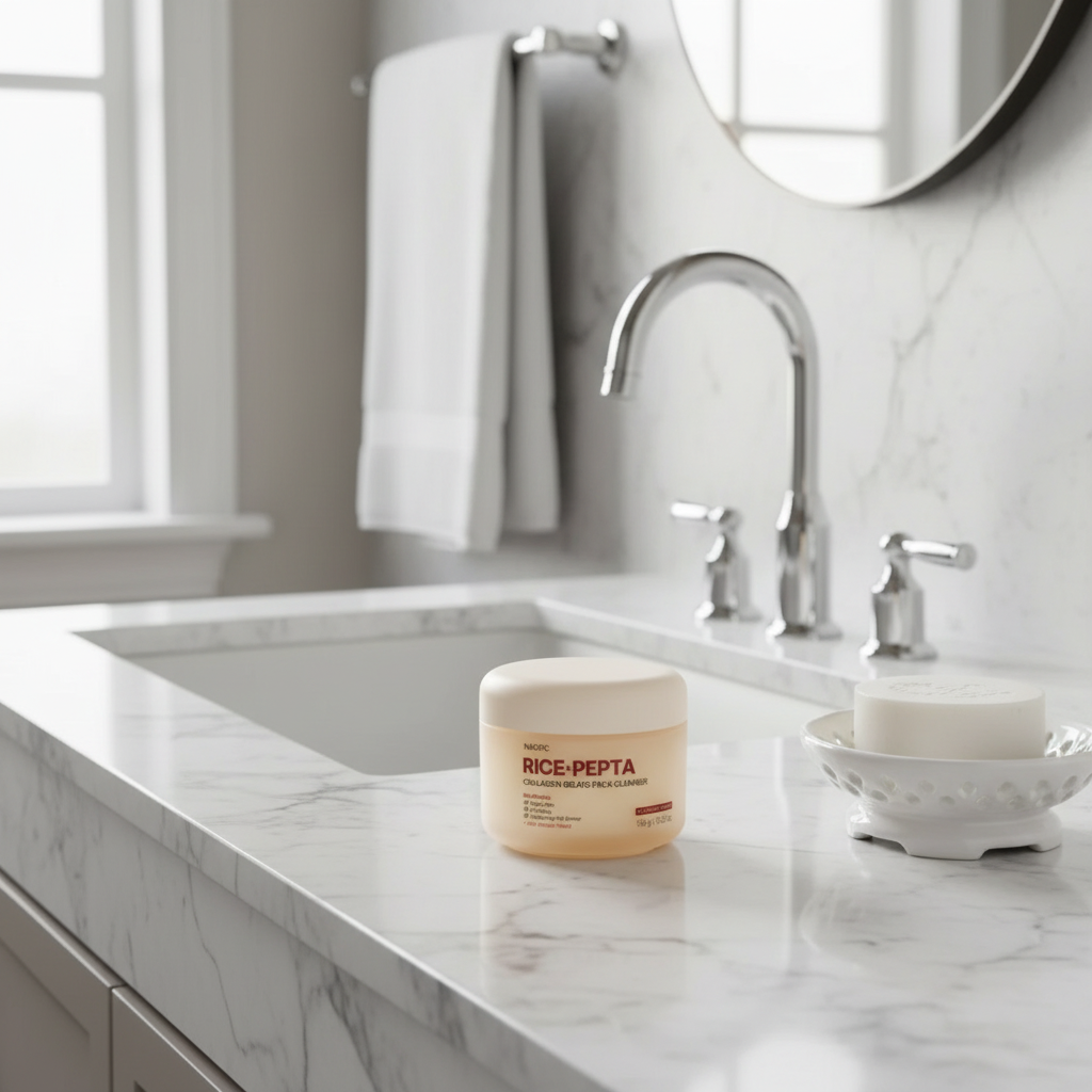 NACIFIC - Rice Pepta Collagen Gelato Pack Cleanser - Gelový čistič s rýží, peptidy a kolagenem - 150 g