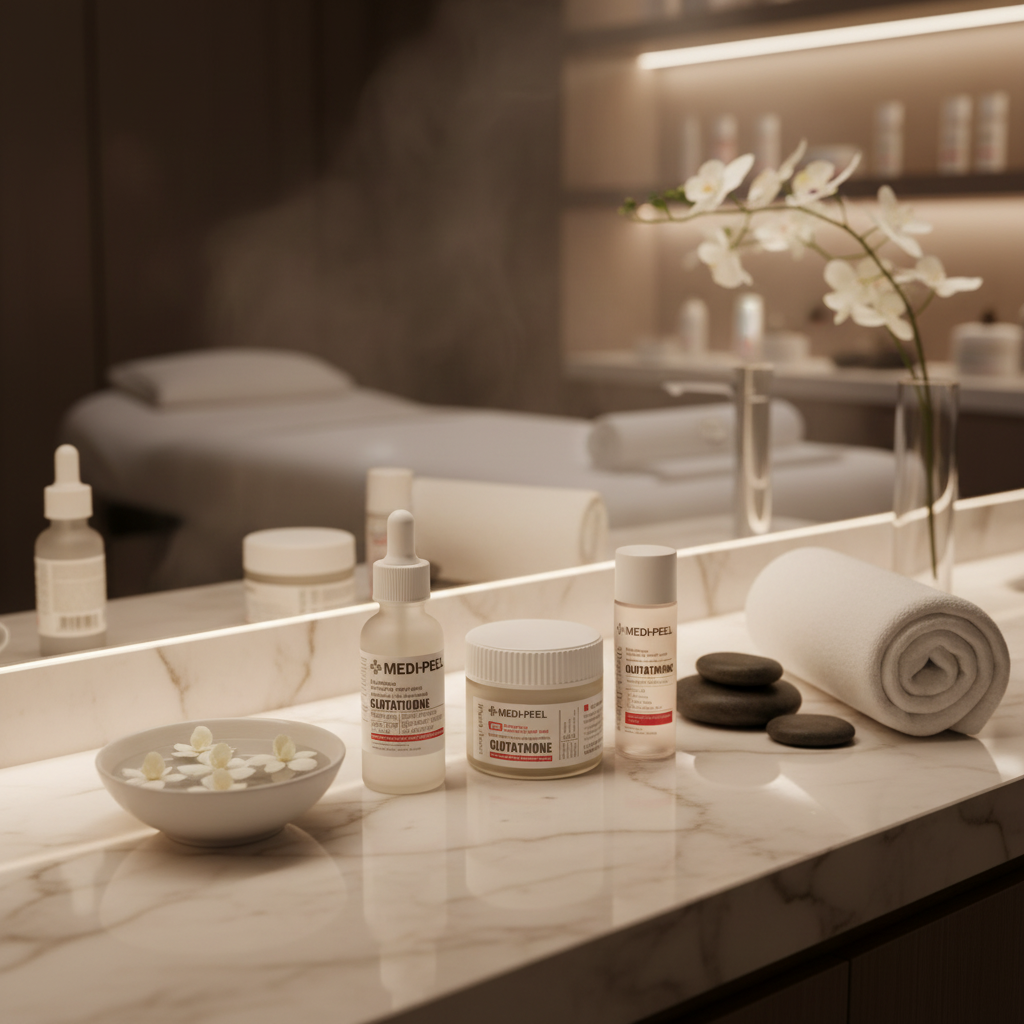 MEDI-PEEL - Glutathione Multti Care Kit - Sada produktů s rozjasňujícím účinkem proti pigmentovým skvrnám - 4 ks