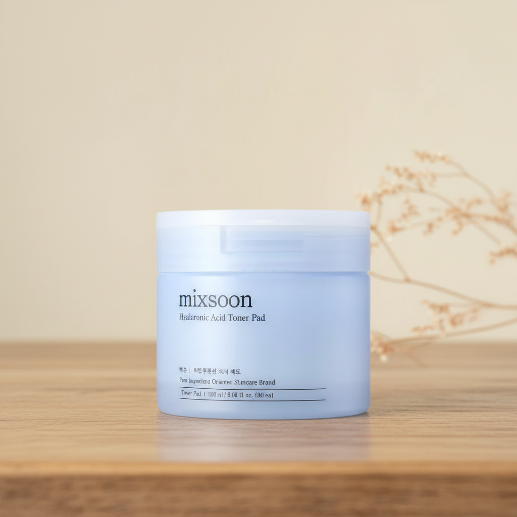 MIXSOON - Hyaluronic Acid Toner Pad - Hydratační tonerové tamponky s kyselinou hyaluronovou - 180 ml/ 80 ks