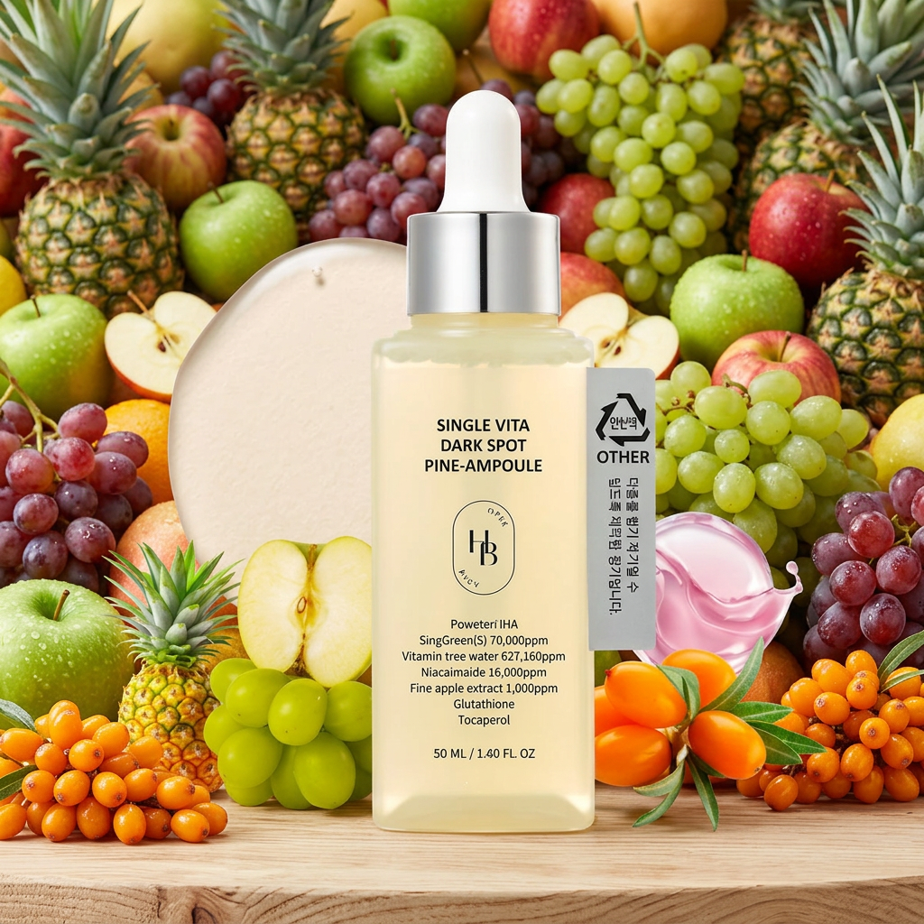 HEVEBLUE - Single Vita Dark Spot Pine-Ampoule - Vitamínová ampule proti tmavým skvrnám s borovicovým extraktem - 50 ml