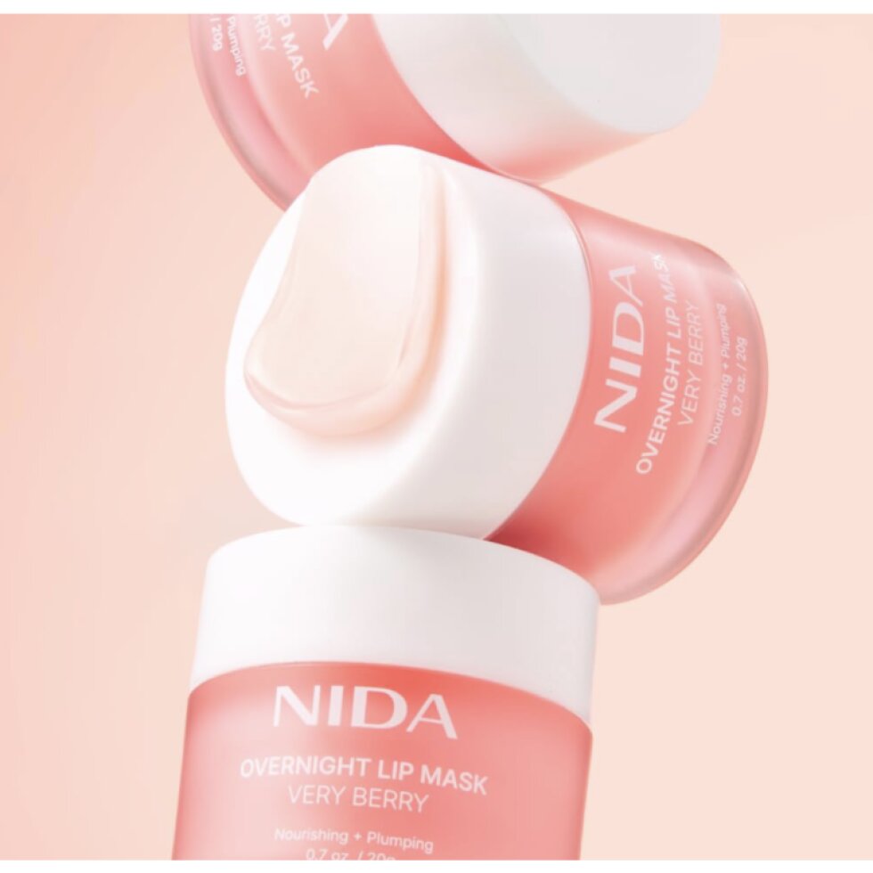 NIDA - Overnight Lip Mask - Noční maska na rty Very Berry - 20 g