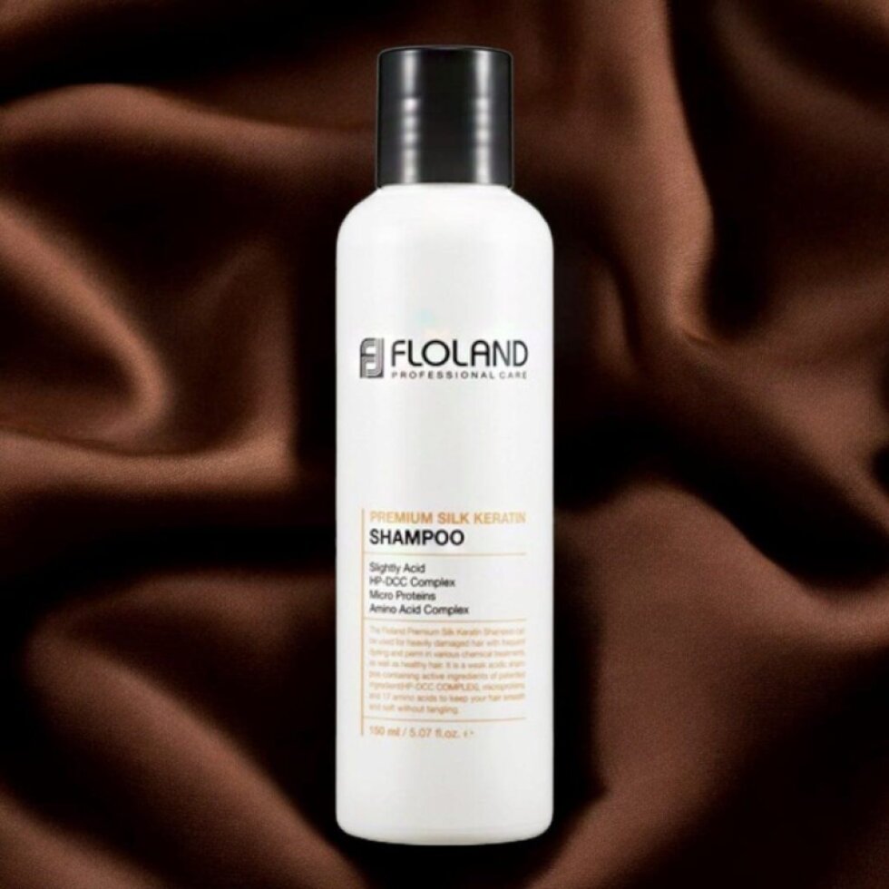 FLOLAND - Premium Silk Keratin Shampoo - Keratinový revitalizační šampon - 150 ml