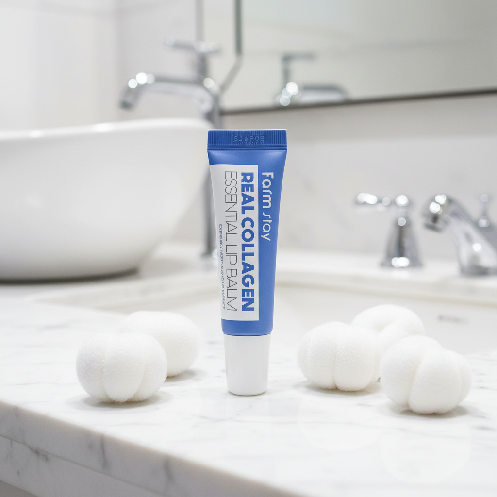 Farm Stay - Real Collagen Essential Lip Balm - Balzám na rty s kolagenem - 10 ml