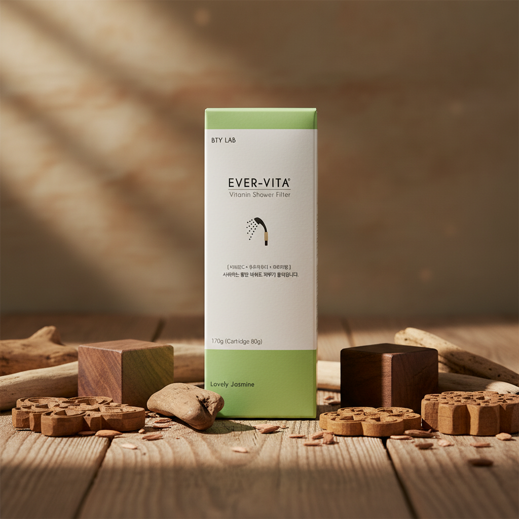 EVER VITA - Vitamínové filtry do sprchy - Bazalka, jasmín a dřevo - SET 3 ks