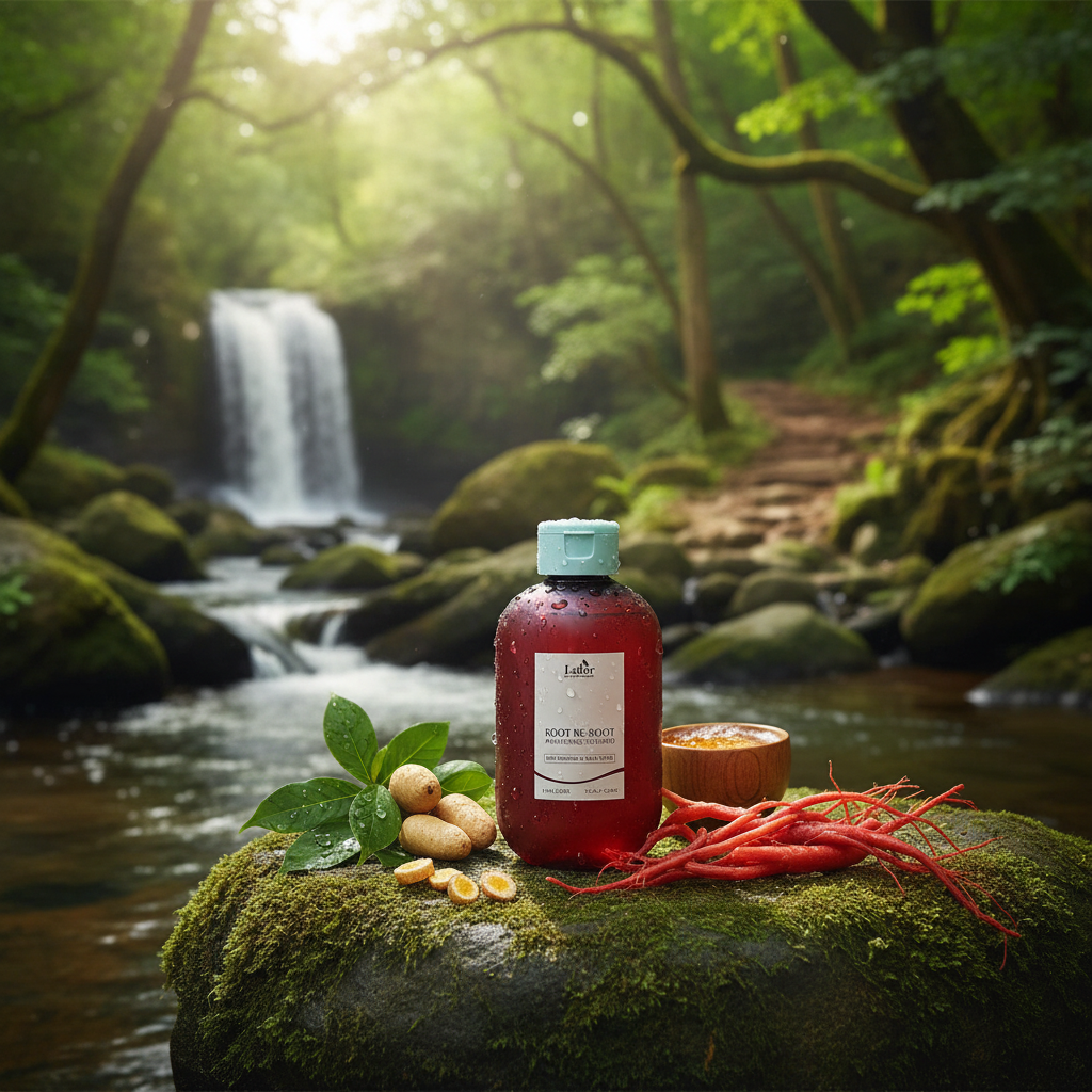 Lador - Root Re-Boot Awakening Shampoo Red Ginseng & Beer Yeast - Šampon proti vypadávaní vlasů s ženšenem a pivními kvasnicemi - 300 ml