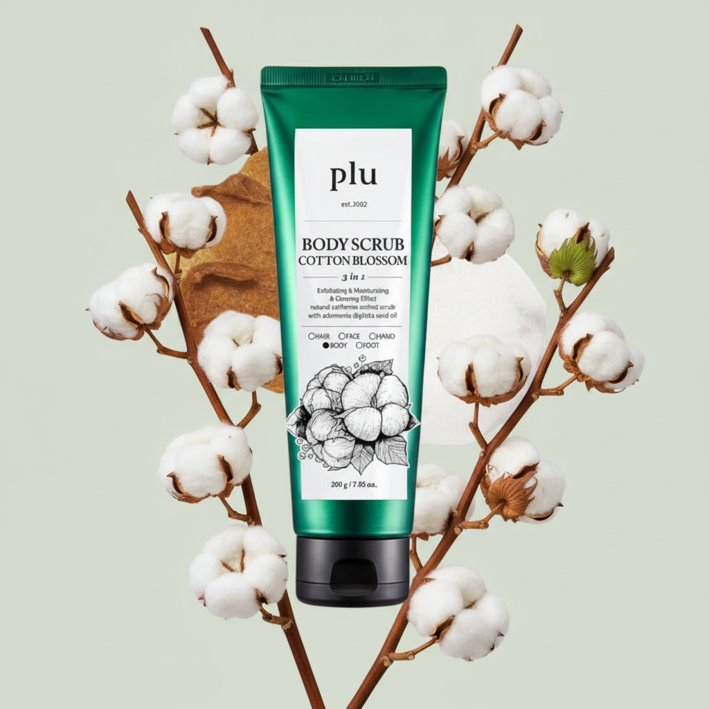 PLU - Body Scrub Cotton Blossom - Tělový peeling Cotton Blossom - 200 g