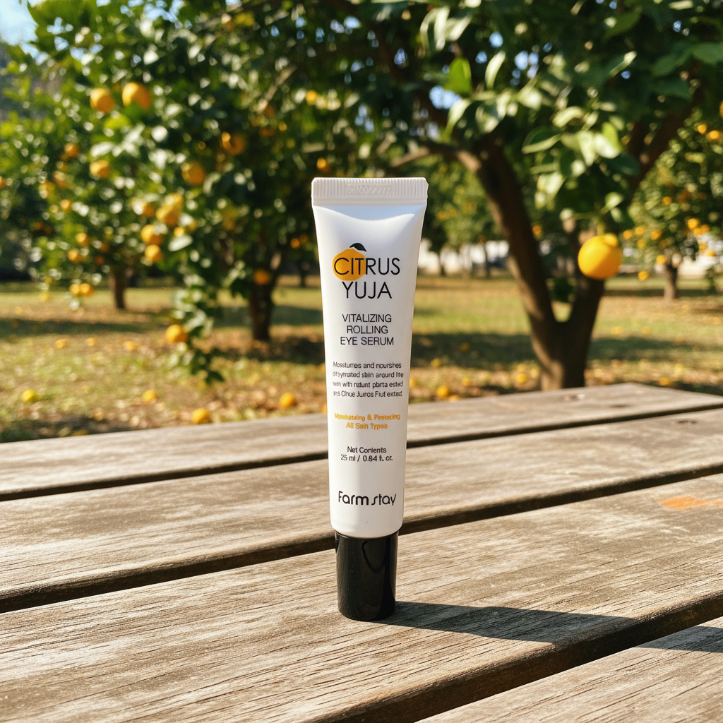 Farm Stay - Citrus Yuja Vitalizing Rolling Eye Serum - Rozjasňující a hydratační roll-on oční sérum - 25 ml