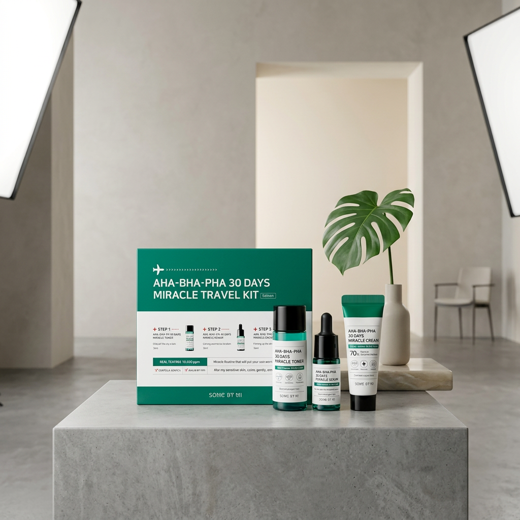 SOME BY MI - AHA∙BHA∙PHA 30 Days Miracle Travel Kit - Sada s AHA, BHA a PHA kyselinami pro čistou pleť