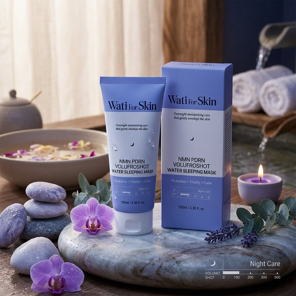 WATI FOR SKIN - NMN PDRN Volufroshot Water Sleeping Mask - Noční hydratační maska - 100 ml