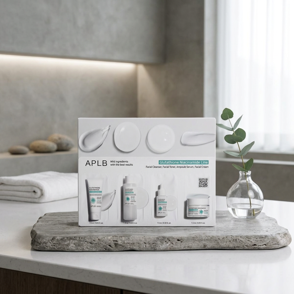 APLB - Glutathione Niacinamide Skin Care 4 Types Sachet - Sada vzorků s niacinamidem