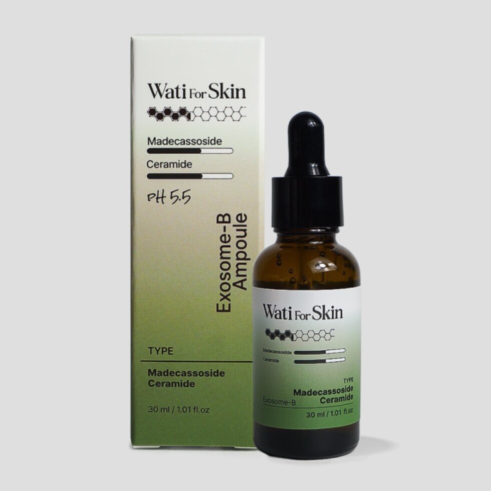 WATI FOR SKIN - Madecassoside Ceramide Exosome-B Ampoule - Zklidňující a regenerační ampule - 30 ml