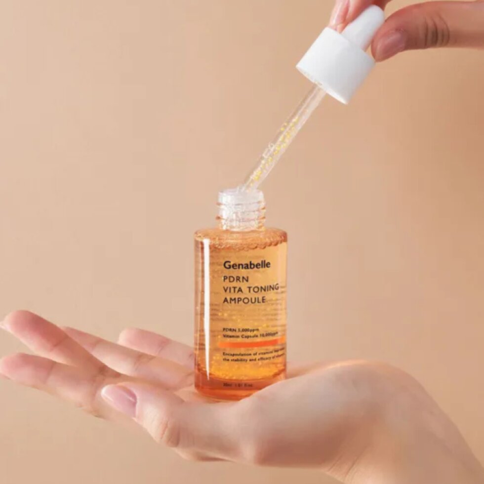 GENABELLE - PDRN Vita Toning Ampoule - Rozjasňující ampule s PDRN, vitamínovými kapslemi a komplexem hydratačních látek - 30 ml