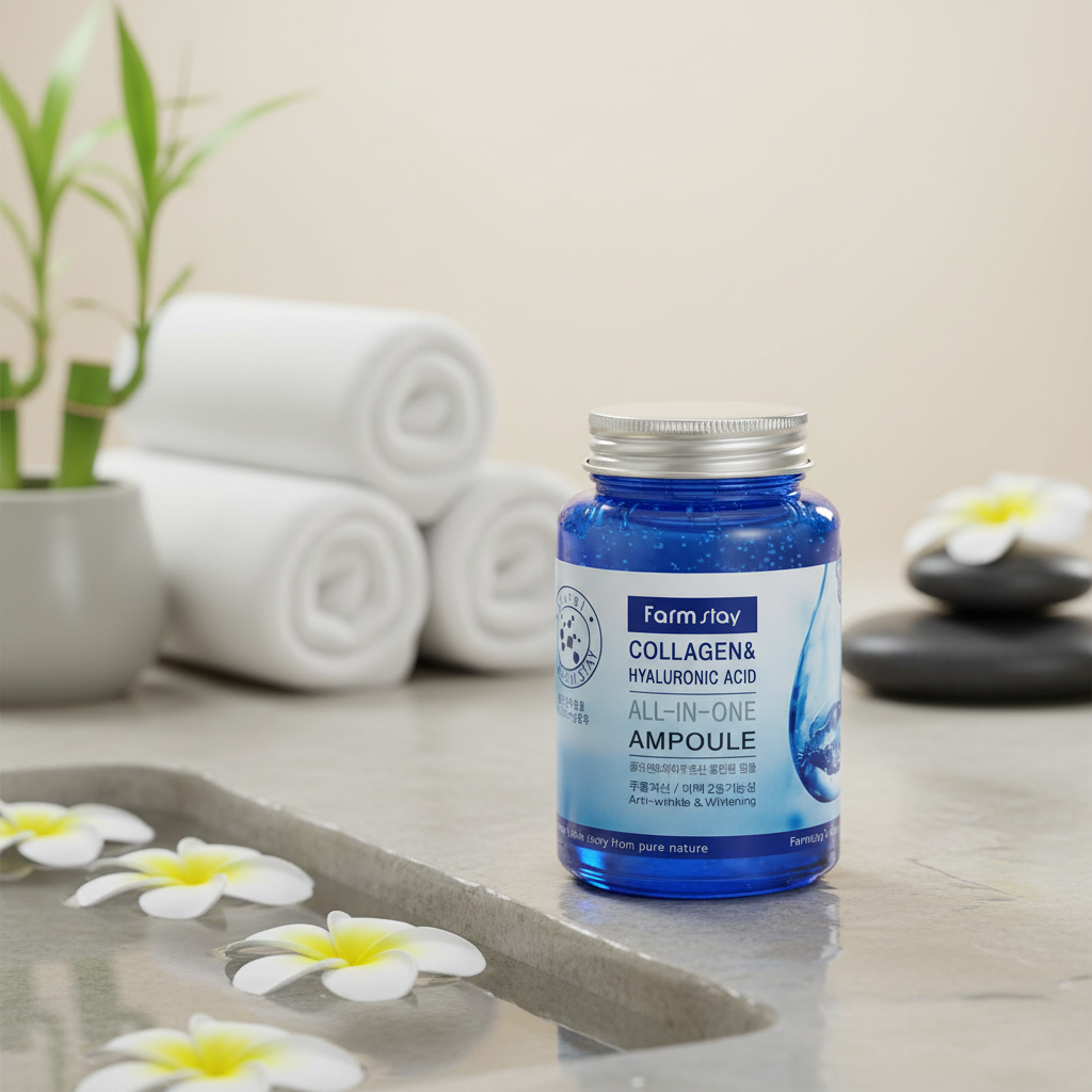 Farm Stay - All in One Ampoule (sérum) s kyselinou hyaluronovou a kolagenem - 250 ml