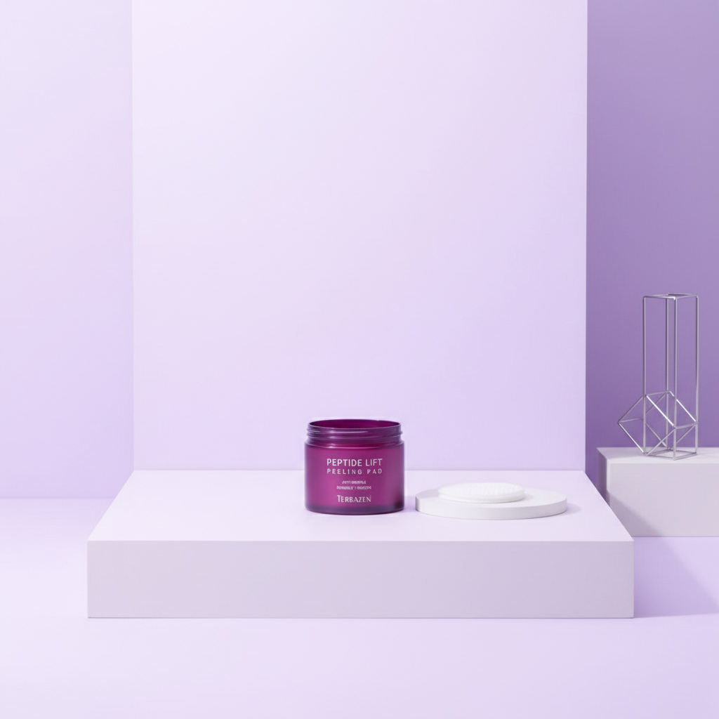 TERRAZEN Peptidové Peelingové Polštářky pro jasnou pleť bez pórů a vrásek 60 Ks