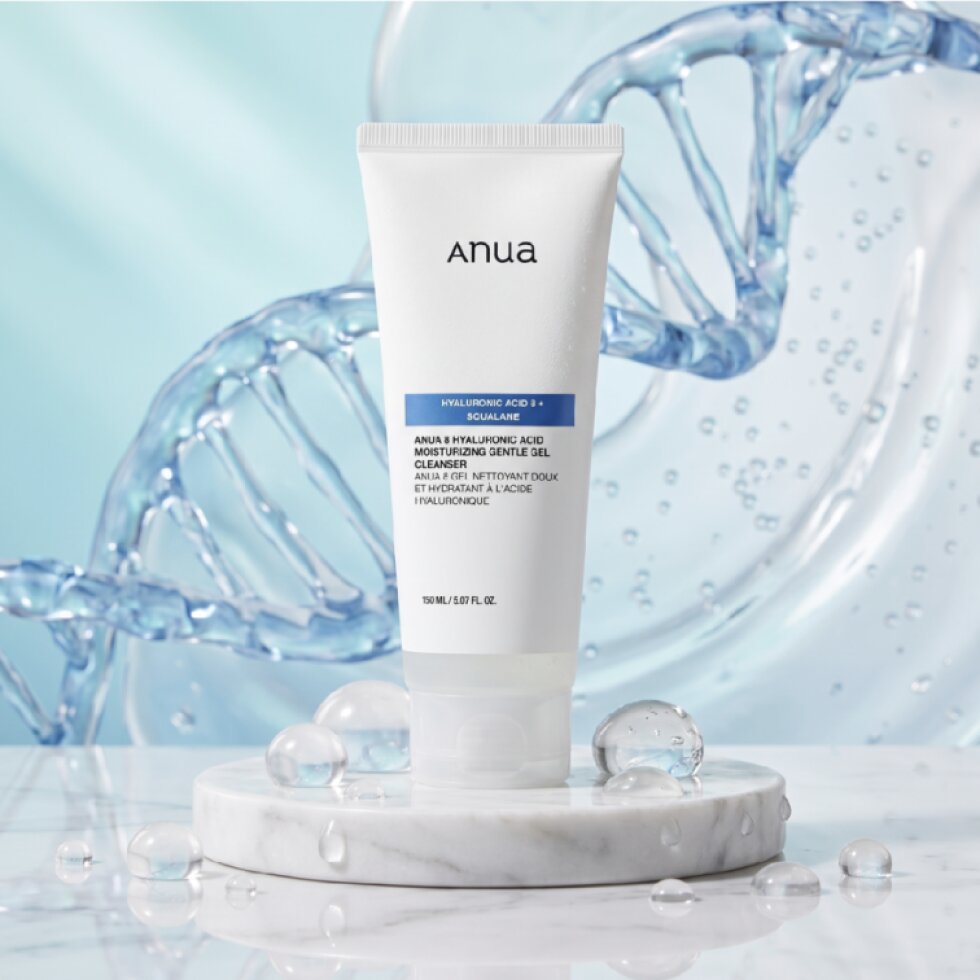 ANUA - 8 Hyaluronic Acid Moisturizing Gentle Gel Cleanser - Jemný čisticí gel s 8 druhy kyseliny hyaluronové - 150 ml