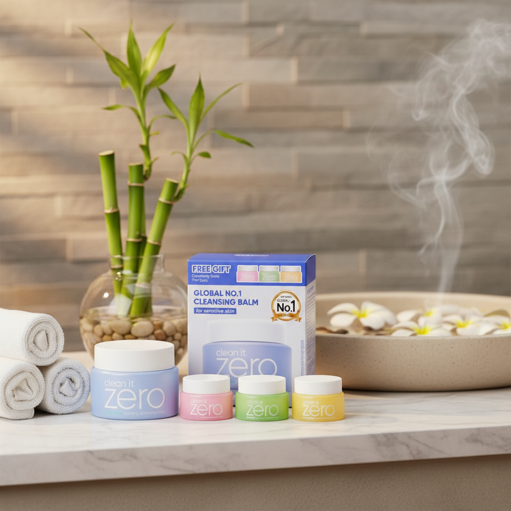 Banila Co - Clean It Zero Cleansing Balm Calming SET - Odličovací balzám pro citlivou pokožku SET - 100 ml + 3*7ml