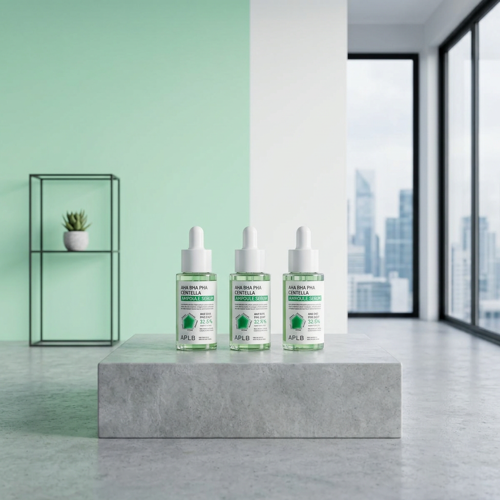 APLB - AHA BHA PHA Centella Ampoule Serum - Exfoliační, zklidňující sérum s centelou a kyselinami - 40 ml