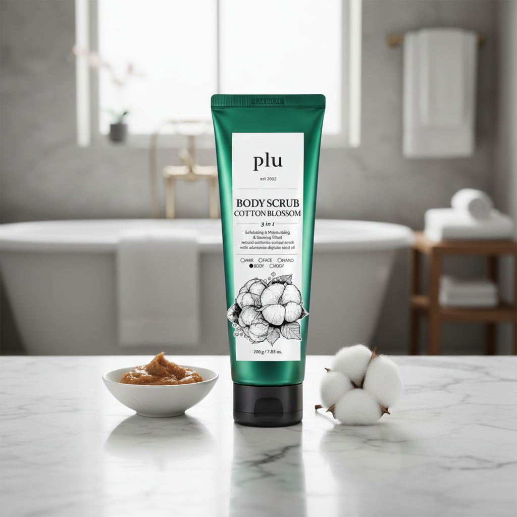 PLU - Body Scrub Cotton Blossom - Tělový peeling Cotton Blossom - 200 g